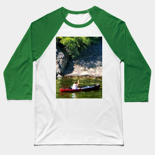 Paterson NJ - Canoeing in Paterson NJ Baseball T-Shirt by SusanSavad